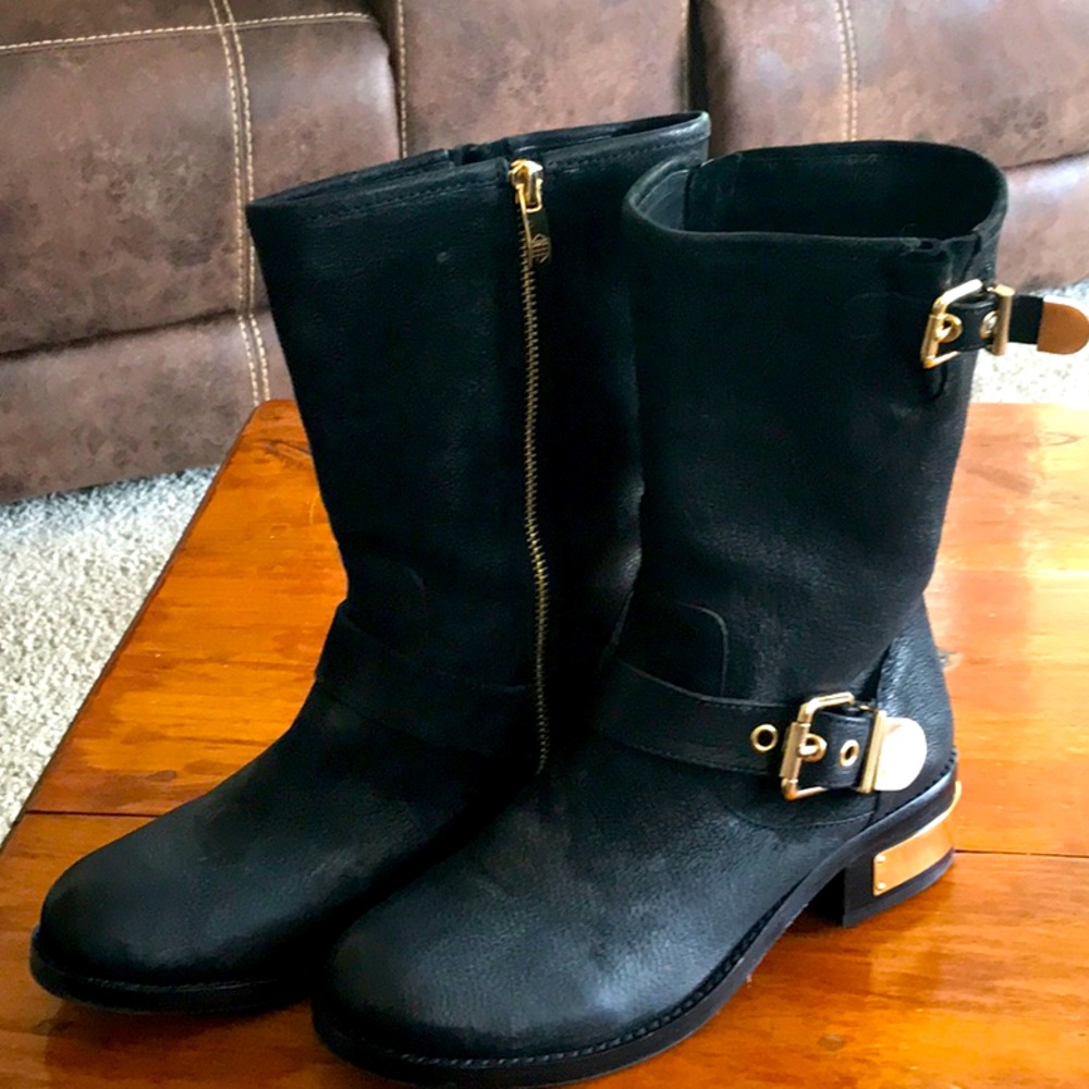 Vince camuto Black moto boots 7.5